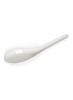 Buy Ceramic Soup Spoon White in Saudi Arabia