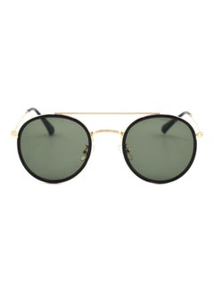 Buy UV Protection Round Frame Sunglasses with Case in Saudi Arabia
