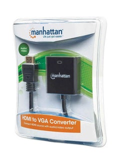 Buy Hdmi Male To Vga Female Converter Black in Egypt