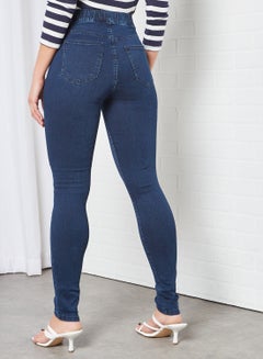 Piazza Italia High Waist Jeggings Dark Blue UAE | Dubai, Abu Dhabi