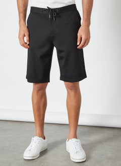 Buy Basic Sweat Shorts Black in Saudi Arabia