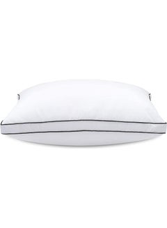 اشتري 2-Piece Soft Fiber Bed Pillows قطن أبيض 50x75سم في السعودية