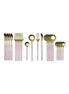 Buy 24-Piece Tableware Cutlery Set Multicolour in Saudi Arabia