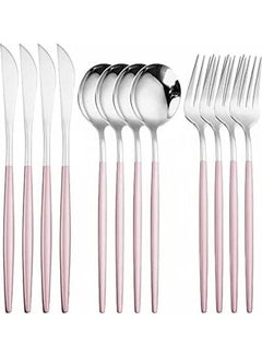 Buy 12-Piece Cutlery Set Multicolour in Saudi Arabia