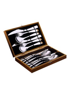 Buy 12-Piece Dinnerware Cutlery Set Multicolour in Saudi Arabia