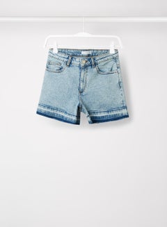 Buy Teen Denim Shorts Light Blue in Saudi Arabia