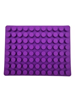 Buy 88 Hole Cylinder Silicone Mold Baking Tray for Decorating Cake Purple 38.5 x 29cm in Saudi Arabia