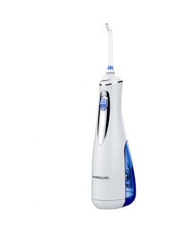 Buy V400 USB Rechargeable Portable Dental Cordless Water Flosser White/Blue 240ml in UAE