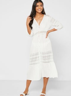 Buy Stylish Beach Dress White in Saudi Arabia