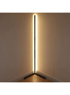 Buy Remote Control RGB LED Corner Floor Lamp White in UAE