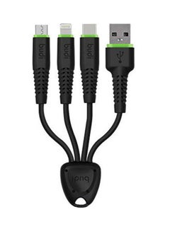 Buy 3-in-1 Fast Charging Cable black in Saudi Arabia