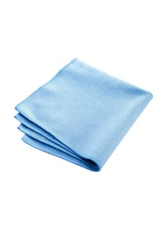 Buy Glass Cleaning Cloth Blue 30x30cm in UAE