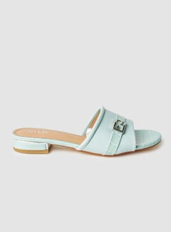 Buy Casual Heel  Sandals Blue in Saudi Arabia