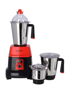 Buy 3 In 1 Mixer Grinder With Stainless Steel Blades & Unbreakable Lids 550.0 W KNB6192 Red in UAE