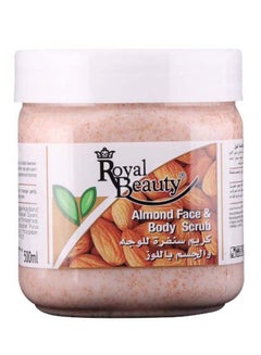 Buy Almond Face And Body Scrub White 500ml in Saudi Arabia