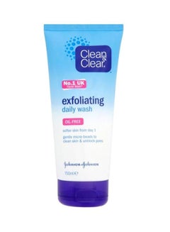 Buy Clean & Clear Exfoliating Daily Wash 150ml White/Blue/Purple 150ml in Saudi Arabia