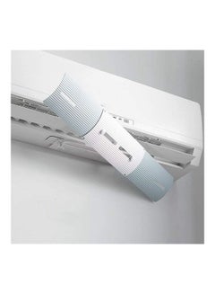 اشتري Adjustable Air Conditioner Wind Deflector Anti Direct Blowing Baffle J118 White/Grey في السعودية