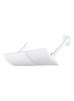 Buy Adjustable Air Conditioner Wind Deflector Anti Direct Blowing Baffle J34 White in UAE