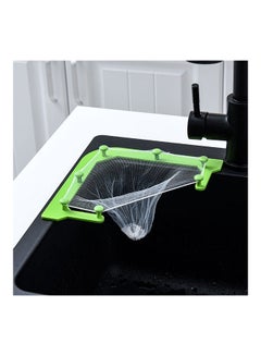 Buy 100-Piece Sink Strainer Bag Set With Filter Holder Green/White in UAE