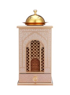 Buy Incense Holder Beige/Pink/Gold 12x24cm in UAE