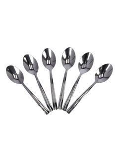 Buy 6-Piece Mocca Spoon Silver in UAE