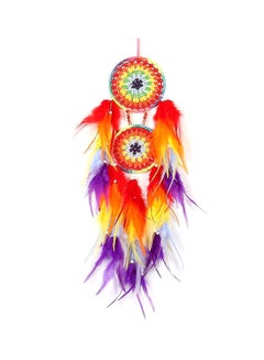 اشتري Indian Feather Dream Catcher Pendant With Led Light Multicolour 75سم في السعودية