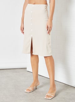 Buy Stylish Casual Skirt Off White in Saudi Arabia