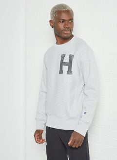 Buy Crewneck Sweatshirt Grey in UAE