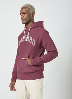 Buy College Reverse Weave Hoodie Purple in UAE