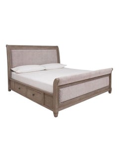 اشتري Challene Bed Storage Rail Grey 64x80x16inch في السعودية