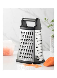 Buy Professional Stainless Steel 4 Sides Box Grater Silver/Black in Saudi Arabia