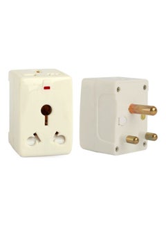 Buy 15Amp Power Plug Universal Multi-Adapter White in UAE