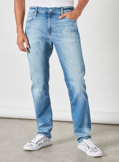 Buy Low Rise Slim Fit Jeans Denim Denim Light in Saudi Arabia