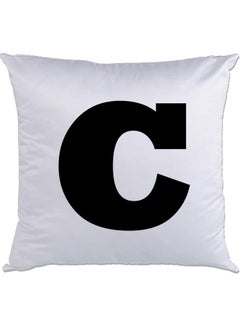 اشتري C Printed Cushion White/Black 40x40سم في الامارات