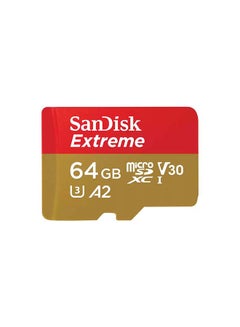 Buy Extreme microSD card for Mobile Gaming + RescuePRO Deluxe 160MB/s A2 C10 V30 UHS-I U3 64.0 GB in UAE