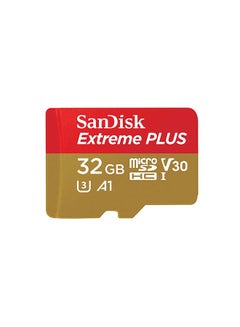 Buy Extreme PLUS microSDHC 32GB + SD Adapter + RescuePRO Deluxe 100MB/s A1 C10 V30 UHS-I U3 Multicolour in Saudi Arabia