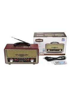 Buy Classic Radio With Remote Control And Bluetooth ra8520 Brown in Egypt