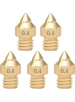 Buy 5-Piece 3D Printer Nozzles Brass in UAE