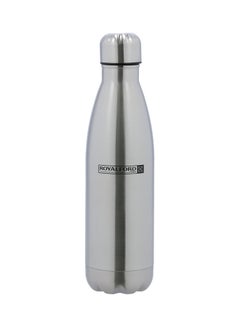 Buy Double Wall Stainless Steel Water Bottle Silver 750ml in UAE