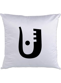 اشتري U Printed Cushion White/Black 40x40سم في الامارات