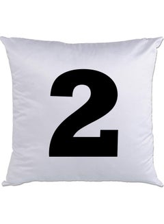 اشتري 2 Printed Cushion White/Black 40x40سم في الامارات