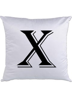 اشتري X Printed Cushion White/Black 40x40سم في الامارات