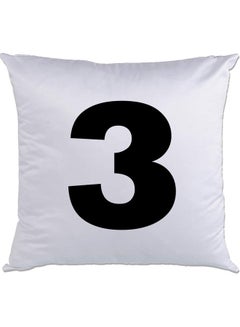 اشتري 3 Printed Cushion White/Black 40x40سم في الامارات