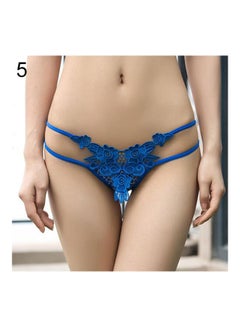 Buy Lace Detail Brief Blue in Saudi Arabia