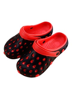 Buy Summer Casual Closed Toe Multi Holes Anti-skid Sandals Black/Red in Saudi Arabia