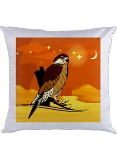 Buy Bird Printed Cushion Multicolour 40x40cm in UAE