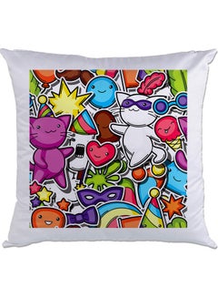 Buy Printed Cushion Multicolour 40x40cm in UAE