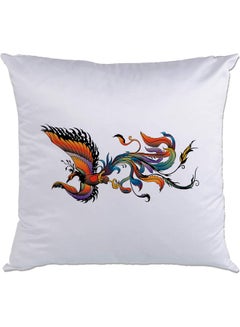 اشتري Phoenix Printed Cushion White/Orange/Black 40x40سم في الامارات