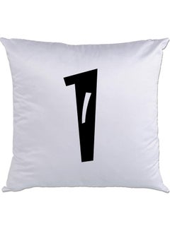 Buy 1 Printed Cushion White/Black 40x40cm in UAE