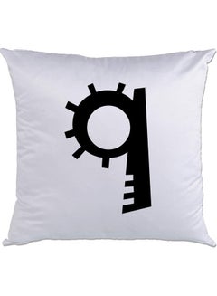 Buy 9 Printed Cushion White/Black 40x40cm in UAE